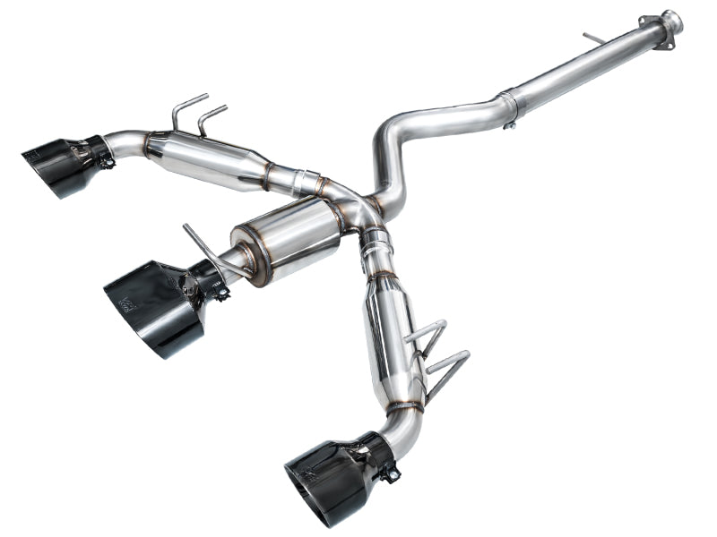 Awe Tuning GR Corolla Exhaust Triple Outlet Black Tips AWE3020-53472