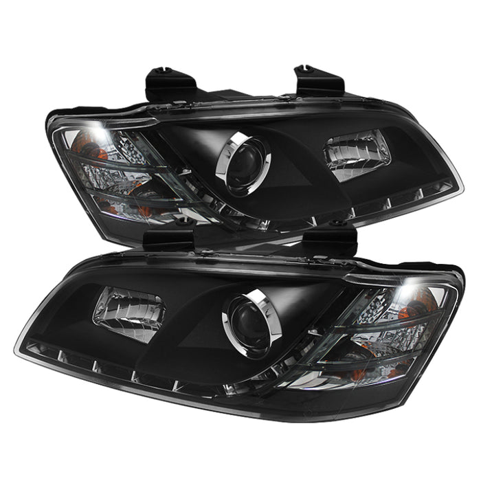 SPYDER 5011626 Spyder Pontiac G8 08-09 Projector Headlights DRL Black High H1 Low H7 PRO-YD-PG808-DRL-BK