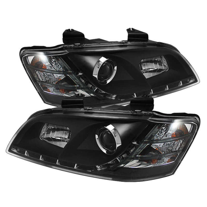 SPYDER 5011626 Spyder Pontiac G8 08-09 Projector Headlights DRL Black High H1 Low H7 PRO-YD-PG808-DRL-BK