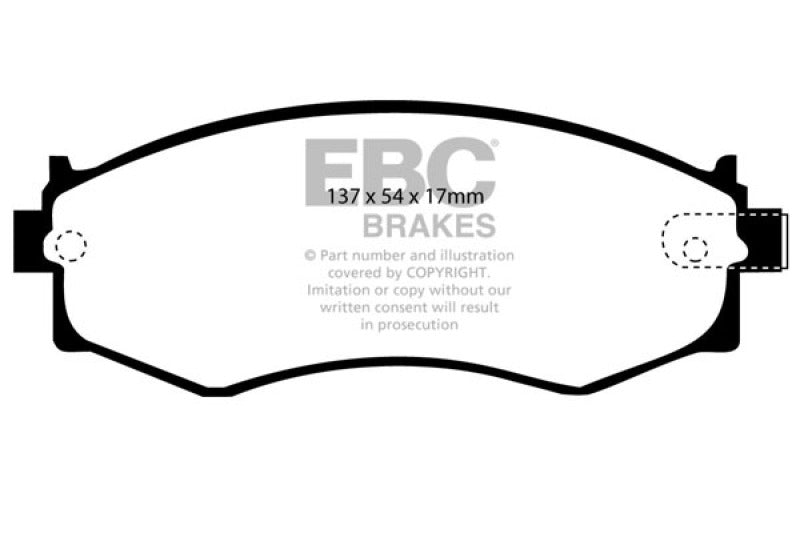 EBC DP4792R 91-97 Infiniti G20 2.0 Yellowstuff Front Brake Pads