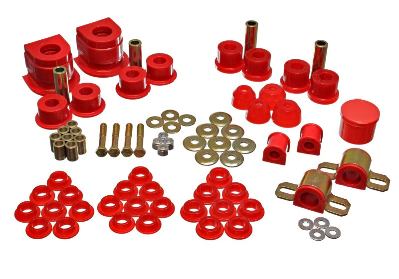 Energy Suspension 11.18101R 86-91 Mazda RX7 Red Hyper-Flex Master Bushing Set