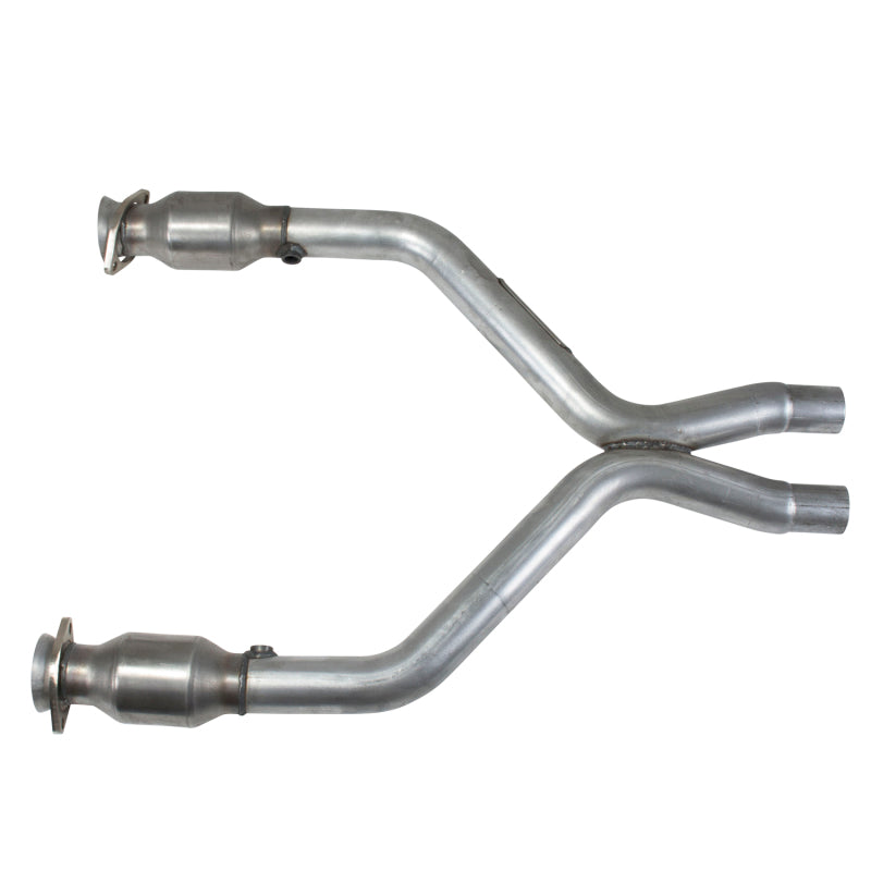 BBK 1461 11-14 Mustang 3.7 V6 Short Mid X Pipe With Catalytic Converters 2-1/2 For Long Tube Headers