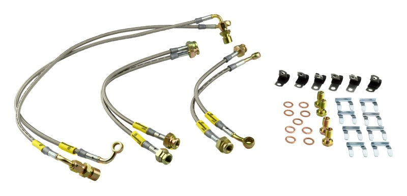 Goodridge 14196 00-06 Chevrolet Tahoe (Rear Disc w/ Stabila Trak) Stainless Steel Brake Line Kit