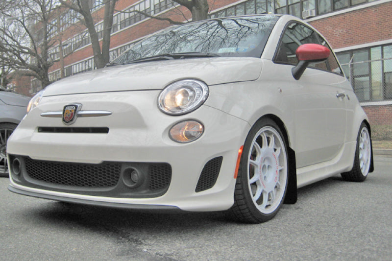 Rally Armor MF25-UR-RD/WH 12-18 Fiat 500 Red Mud Flap w/White Logo