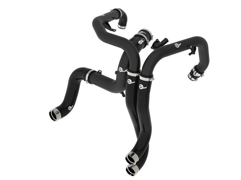 aFe 46-20754-B 22-24 Ford Bronco Raptor V6-3.0L BladeRunner Aluminum Hot and Cold Charge Pipe Kit - Black