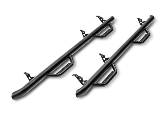 N-Fab T1678QC-TX Nerf Step 16-17 Toyota Tacoma Access Cab 6ft Bed - Tex. Black - W2W - SRW - 2in
