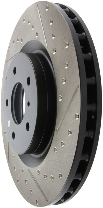 Stoptech 127.42076L StopTech Slotted & Drilled Sport Brake Rotor