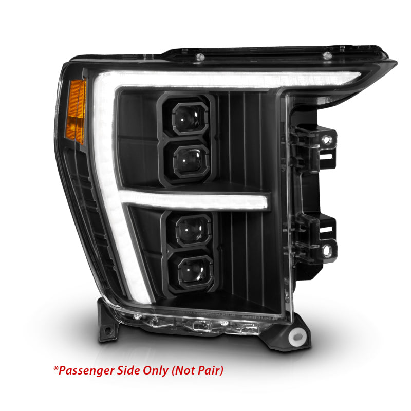 ANZO 111593X-R 21-23 Ford F-150 (w/Factory Halogen) Z-Series Full LED Proj Headlights - Pass. Side ONLY