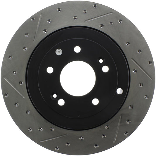 Stoptech 127.51035R StopTech 10 Hyundai Genesis Coupe w/ Factory Brembo Slotted & Drilled Right Rear Rotor