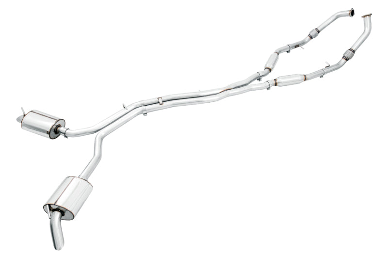 AWE Tuning 3015-31016 Audi B9 SQ5 Resonated Touring Edition Cat-Back Exhaust - No Tips (Turn Downs)