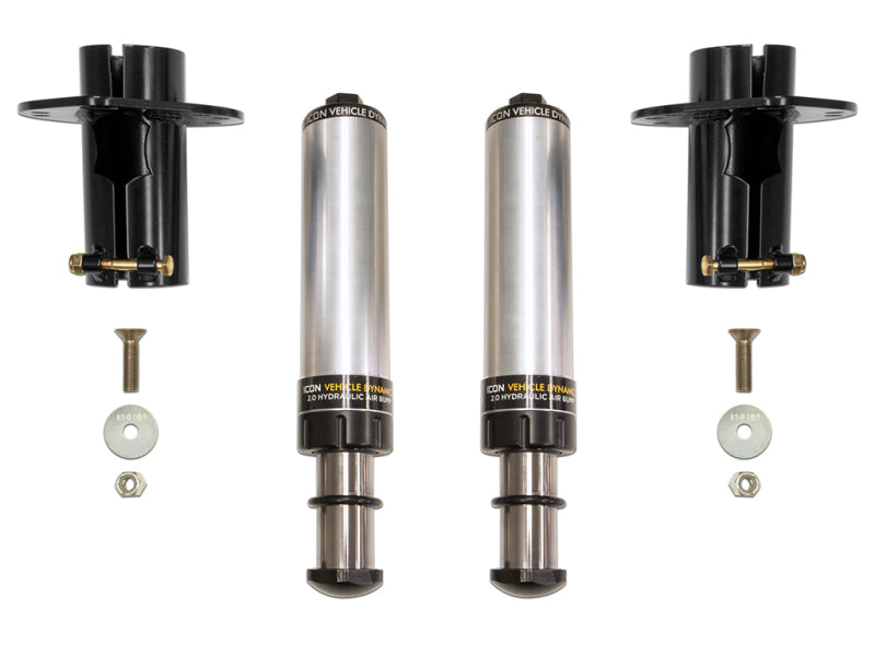 ICON 22042 2020+ Jeep Gladiator JT / 2007+ Jeep Wrangler JK/JL Front Hyd Bump Stop Kit