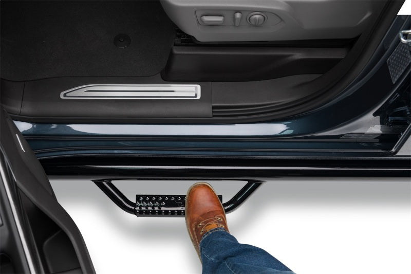 N-Fab C1980CC Nerf Step 2019 Chevy/GMC 1500 Crew Cab - Cab Length Gloss - Black - 3in