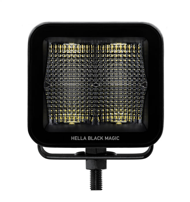 Hella 358176811 Universal Black Magic 3.2in L.E.D. Cube Kit - Flood Beam