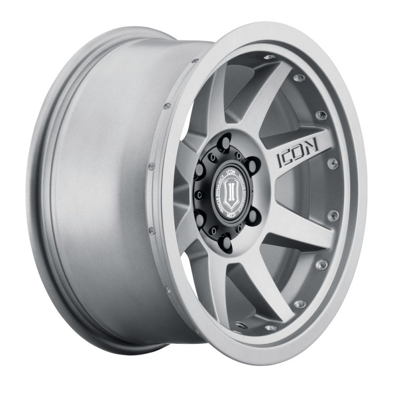 ICON 21817857345TT Rebound Pro 17x8.5 5x5 -6mm Offset 4.5in BS 71.5mm Bore Titanium Wheel