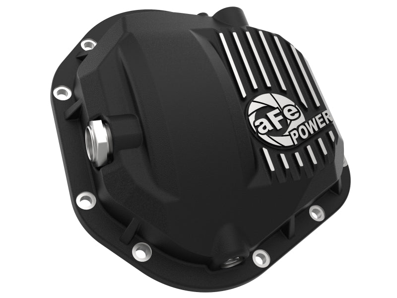 aFe 46-71100B Pro Series Dana 60 Front Differential Cover Black w/ Machined Fins 17-20 Ford Trucks (Dana 60)