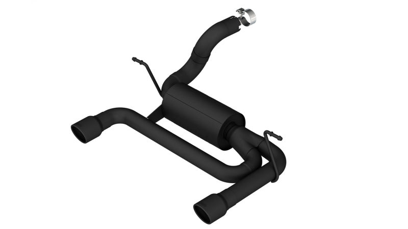 Borla 11957CB 2018 Jeep Wrangler JL/JLU 3.6L 2DR/4DR ATAK SS Axle Back Black Coated Exhaust w/3.5in Tips