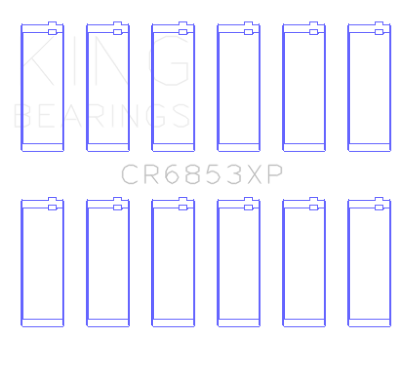 King Engine Bearings CR6853XP BMW Performance Rod Bearing Set - Size STD