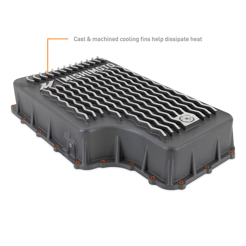 Mishimoto MMTP-F2D-11 2011+ Powerstroke 6R140 Transmission Pan - Cast - GR