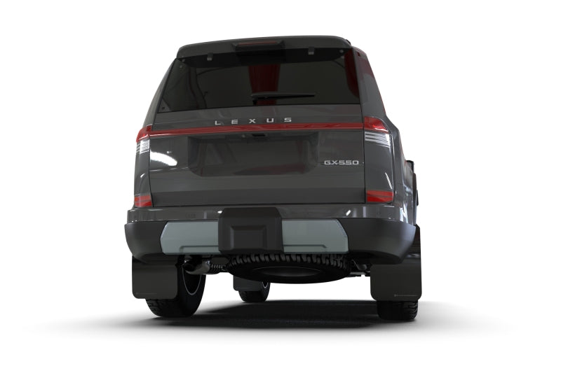 Rally Armor MF142-UR-BLK-MBK 2024+ Lexus GX-550 Overtrail Black UR Mud Flap Metallic Black Logo