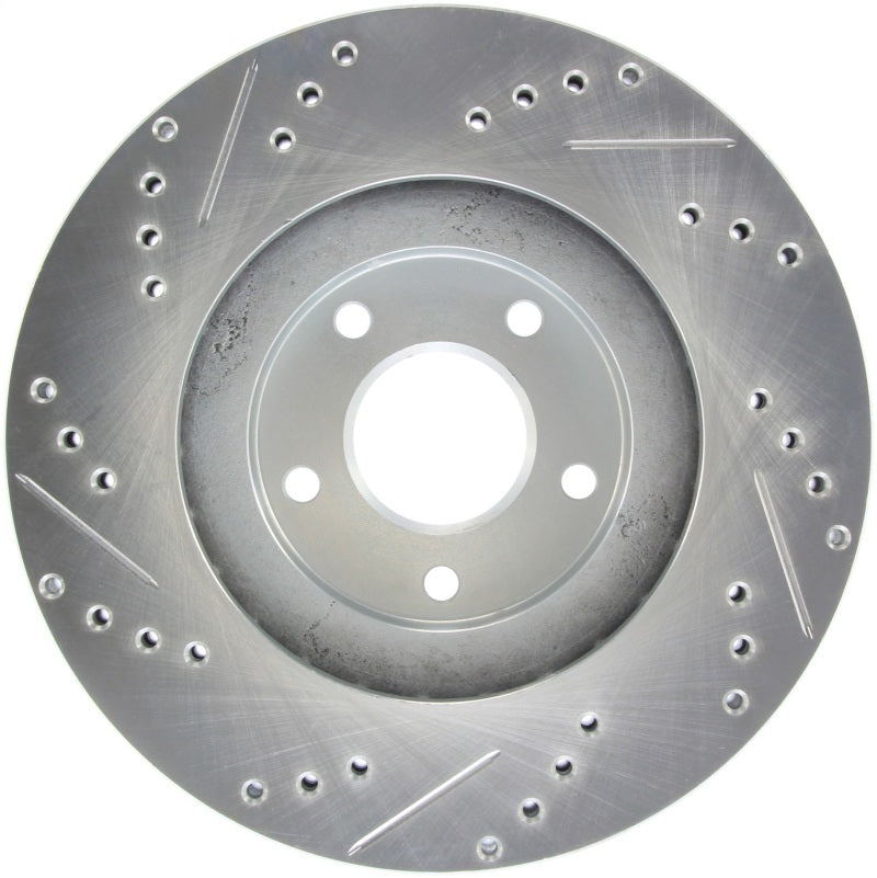 Stoptech 227.42080L StopTech Select Sport Select Sport Nissan Slotted and Drilled Left Front Rotor