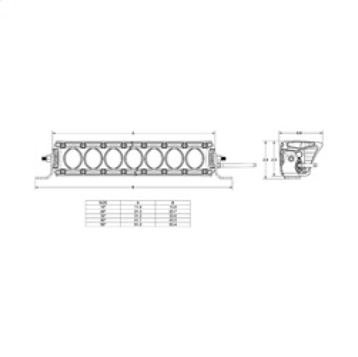 Rigid Industries 411613 Revolve 10in Bar w/Amber Trim Ring