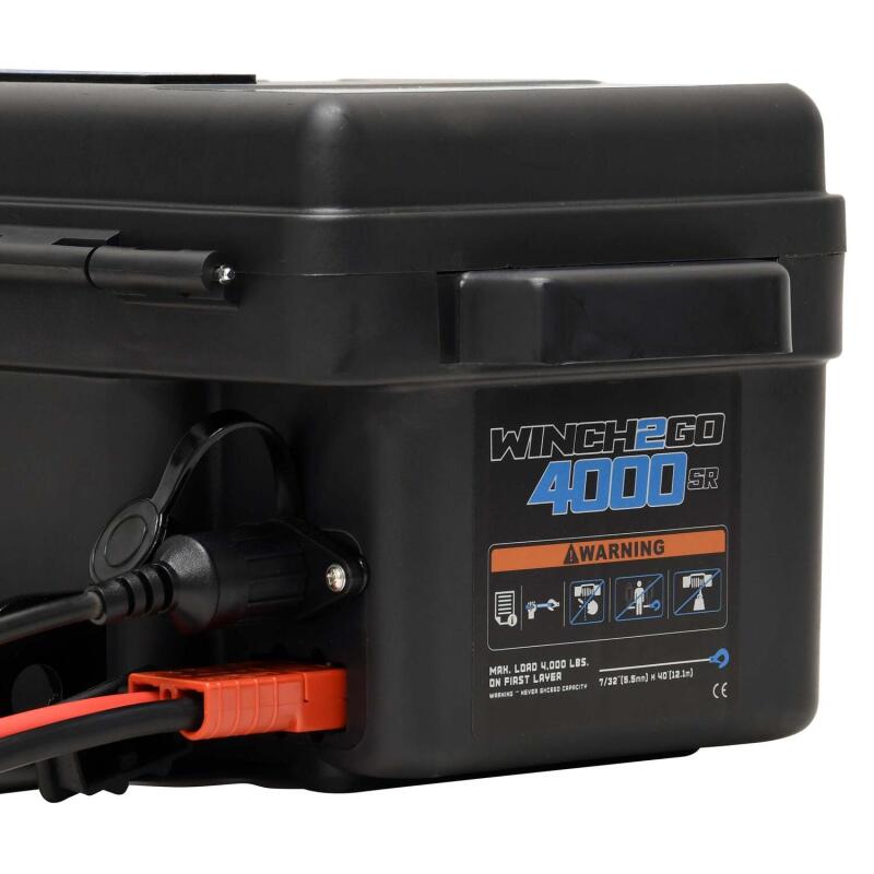 Superwinch 1140232 4000 LBS 12V DC 3/16in x 50ft Synthetic Rope Winch2Go