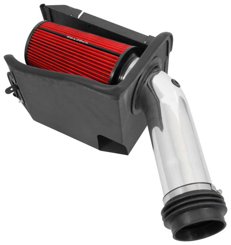 Spectre 9059 94-97 Ford SD 7.3L DSL Air Intake Kit - Polished w/Red Filter