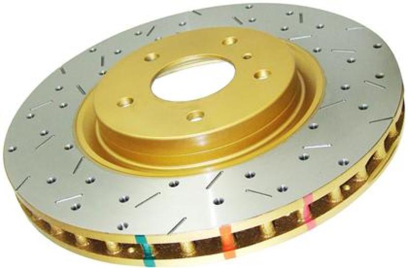DBA DBA43051XS-10 04-17 Subaru WRX STi Rear Crossdrilled & Slotted 4000 XS Series Rotor