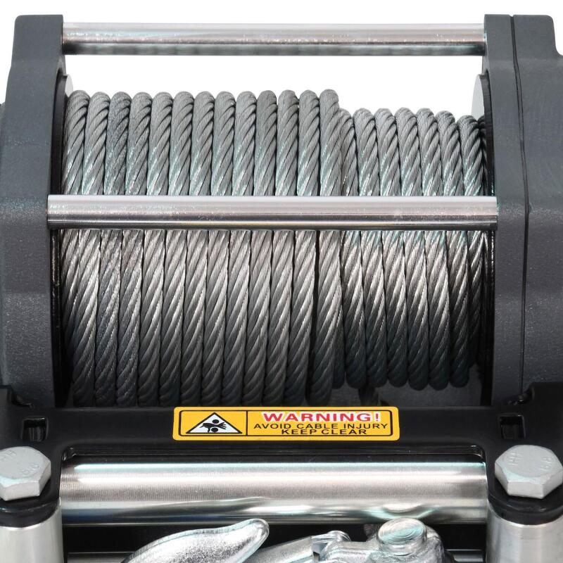 Superwinch 1145260 4500 LBS 12V DC 15/64in x 50ft Steel Rope Terra 4500 Winch - Gray Wrinkle