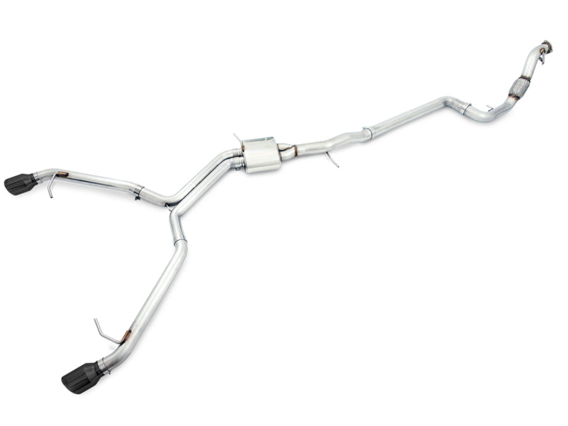 AWE Tuning 3020-33026 Audi B9 A4 Track Edition Exhaust Dual Outlet - Diamond Black Tips (Includes DP)