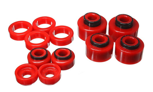 Energy Suspension 4.4121R 05-07 Ford F250/F350 2/4WD Red Body Mount Set