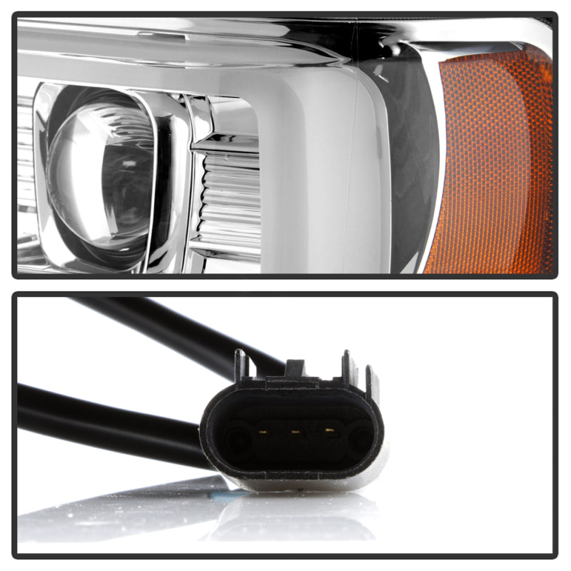 SPYDER 5087744 Spyder Ford F-250/350/450 08-10 V2 High-Power LED Headlights-Switch Back-Chrome PRO-YD-FS08PL-SBLB-C