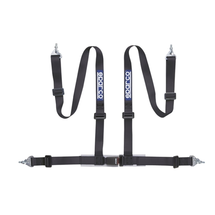 SPARCO 04604BM1NR Sparco Belt 2 Inch Black 4Pt Snap-In