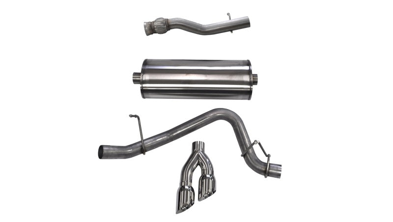 CORSA Performance 14749 Corsa 2015-2020 GMC Yukon Denali XL 6.2L V8 3in Cat-Back Single Side Exit Twin 4in Polished Tips