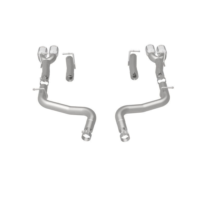 Magnaflow 19218 MagnaFlow Axle-Back, SS, 2.5in, Quad Split Rear 3.5in Tip 2015 Dodge Challenger 3.6L V6