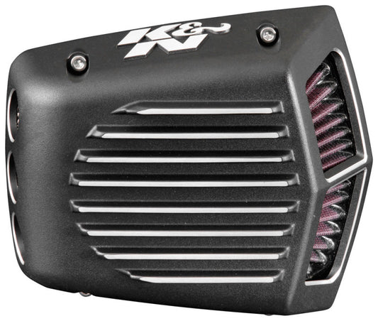 K&N Engineering RK-3950 K&N Street Metal Intake System for 01-16 Harley Davidson Softail/Dyna - Shaker Black