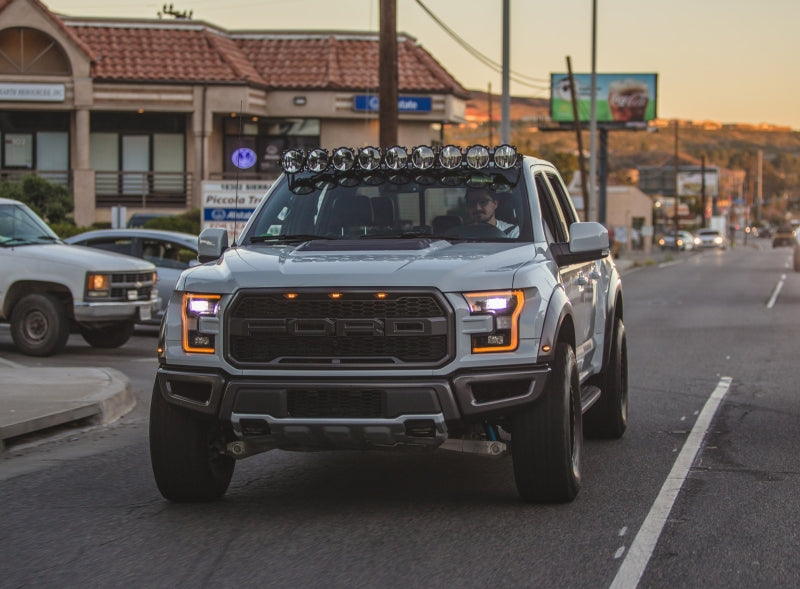 KC HiLiTES 91333 17-18 Ford Raptor 57in. Pro6 Gravity LED 9-Light 180w Combo Beam Overhead Light Bar Sys
