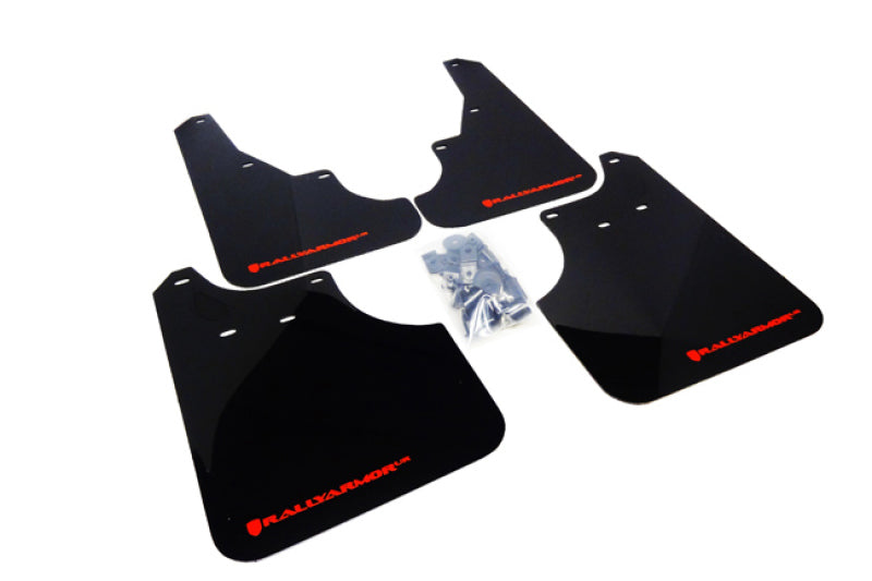 Rally Armor MF11-UR-BLK/RD 09-13 Subaru Forester Black UR Mud Flap w/ Red Logo