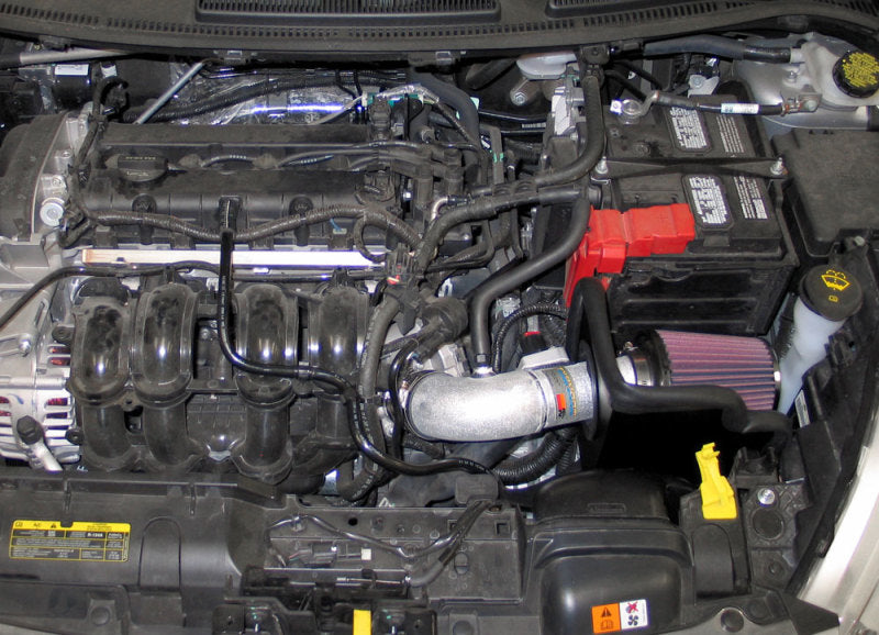 K&N Engineering 69-3530TS K&N 11-12 Ford Fiesta 1.6L L4 Silver Typhoon Performance Intake