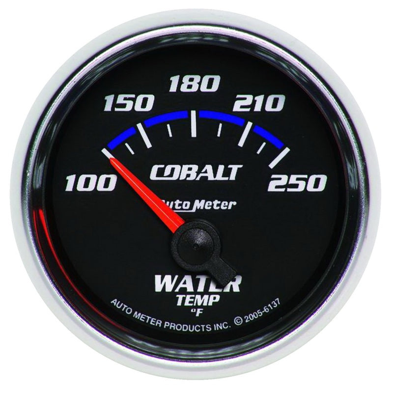 AutoMeter 6137 Autometer Cobalt 52.4mm 100-250 deg. F Short Sweep Electronic Water Temperature Gauge