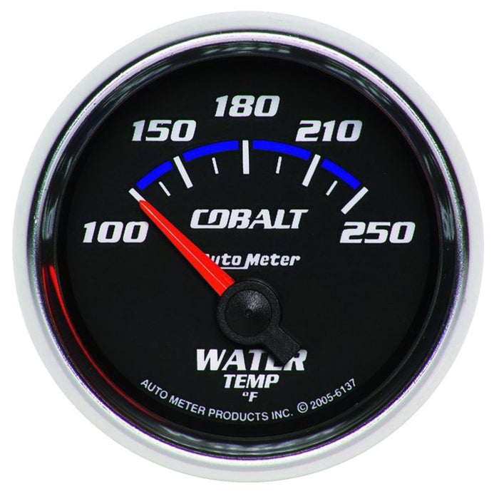 AutoMeter 6137 Autometer Cobalt 52.4mm 100-250 deg. F Short Sweep Electronic Water Temperature Gauge