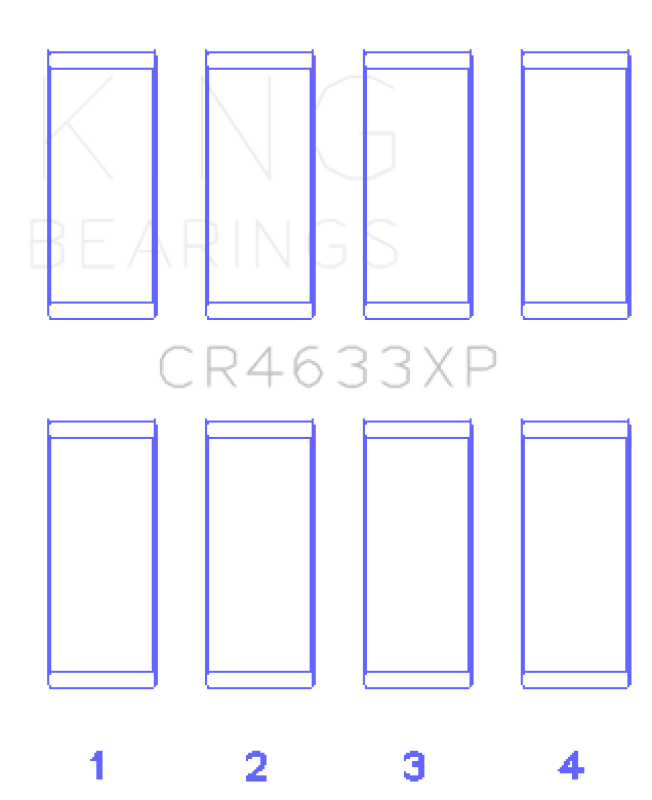 King Engine Bearings CR4633XP Peugeot EP6DT/BMW N14B16C Rod Bearing Set - Size STD