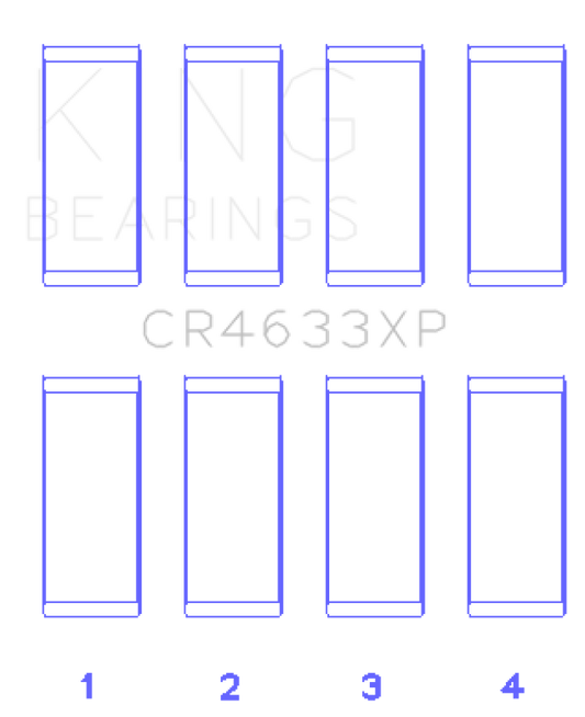 King Engine Bearings CR4633XP Peugeot EP6DT/BMW N14B16C Rod Bearing Set - Size STD
