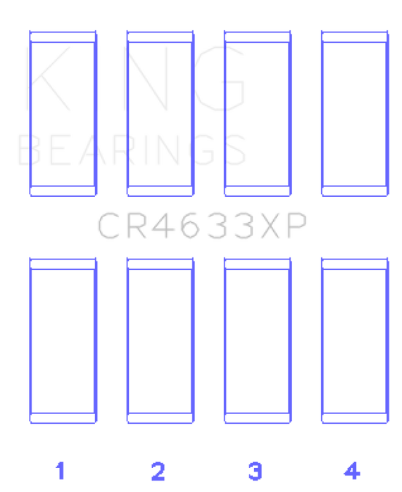 King Engine Bearings CR4633XP Peugeot EP6DT/BMW N14B16C Rod Bearing Set - Size STD