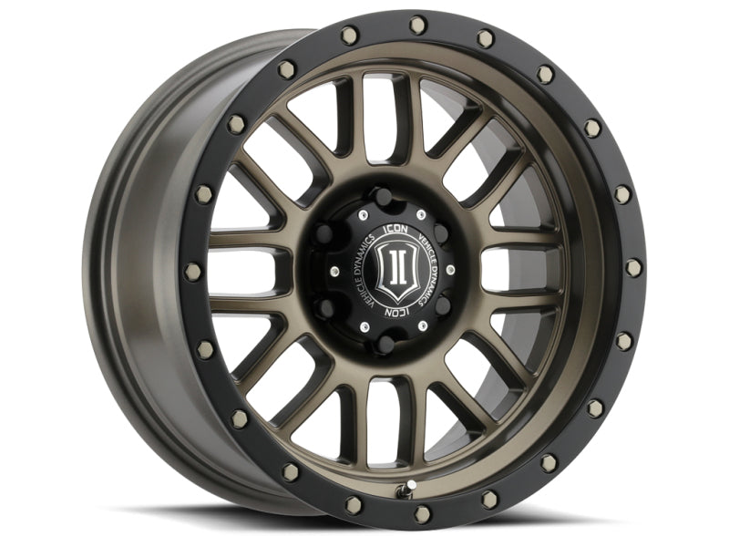 ICON 1217857347BR Alpha 17x8.5 5x5 0mm Offset 4.75in BS 71.5mm Bore Bronze Wheel
