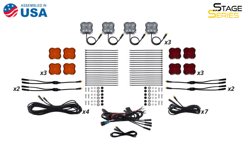 Diode Dynamics DD7747 Single-Color Rock Light Installer Magnet Mount Kit (12-pack)
