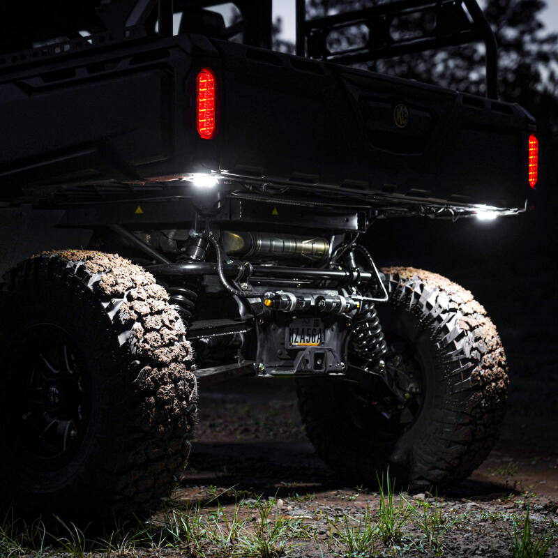KC HiLiTES 91040 Cyclone V2 LED - Rock Light - 6-Light System - Clear - 5W Flood Beam