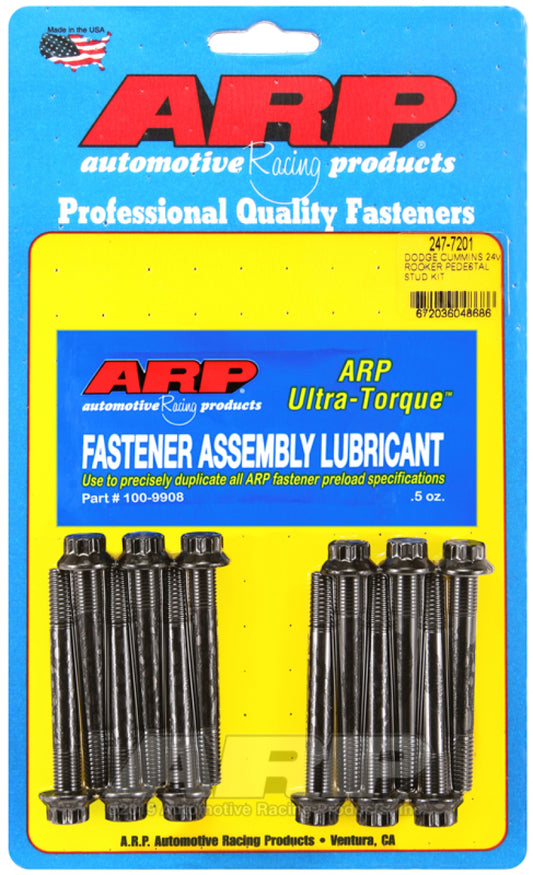 ARP 247-7201 Dodge Cummins 24V Rocker Pedestal Rocker Stud Kit