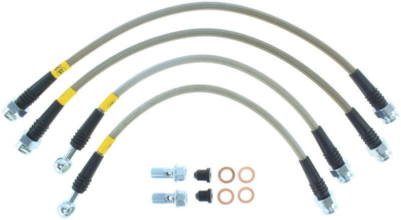 Stoptech 950.66502 StopTech 07-08 Cadillac Escalade Stainless Steel Rear Brake Lines