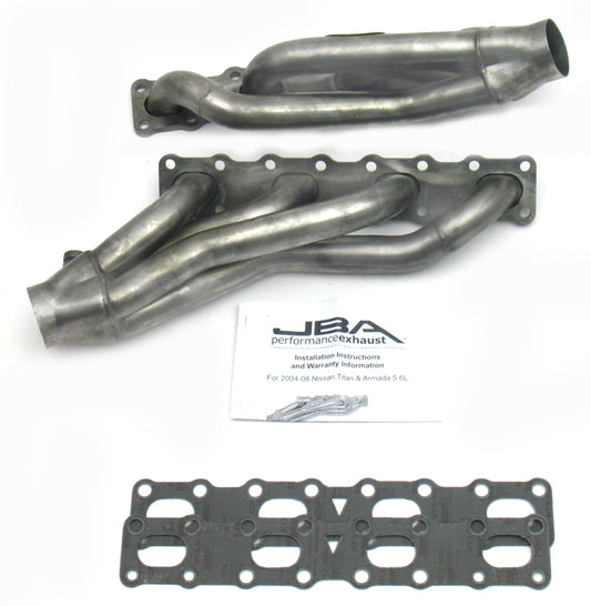 JBA 1400S 04-15 Nissan 5.6L VK56DE Oval Port 1-5/8in Primary Raw 409SS Cat4Ward Header